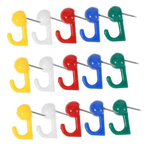 Yardenfun 50 Stück Transparente Push Pin Haken zum Aufhängen Schnelle Montage Rückstandsfrei Vielseitig für Schmuck Dekoration Bilder Schlüssel für Pinnwand und Wandgestaltung von Yardenfun