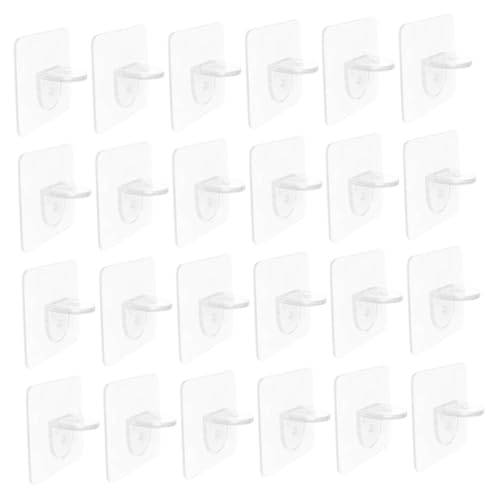 Yardenfun 50 Stück Transparente Regalbodenträger ohne Bohren Robuste Kunststoff Einlegeboden Halter Selbstklebende Küchenschrank Fachbodenträger Schrankregal Stützpinnen für Möbel von Yardenfun