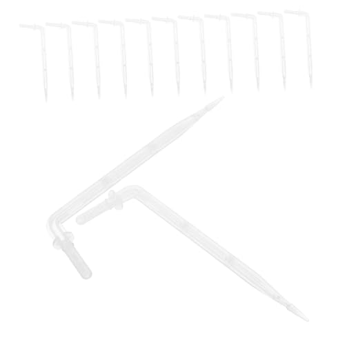 Yardenfun 50 Stück Tropfstrahler Gebogen Transparent Weiß für Gartenbewässerung Töpfe Feine bewässerungsanlage Wassersparendes System für Topfpflanzen Patio Yardenfun 50 Stück Tropfstrahler Gebogen Transparent Weiß für Gartenbewässerung Töpfe Feine bewässerungsanlage Wassersparendes System für Topfpflanzen Patio von Yardenfun