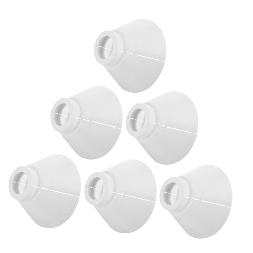 Yardenfun 6 Paare Kunststoff Lampenschirme Schraubfassung Pendelleuchten Lampenabdeckung Schutzgitter für Kronleuchter und Tischlampen Modernes Design für Schlafzimmer und Wohnräume Yardenfun 6 Paare Kunststoff Lampenschirme Schraubfassung Pendelleuchten Lampenabdeckung Schutzgitter für Kronleuchter und Tischlampen Modernes Design für Schlafzimmer und Wohnräume von Yardenfun