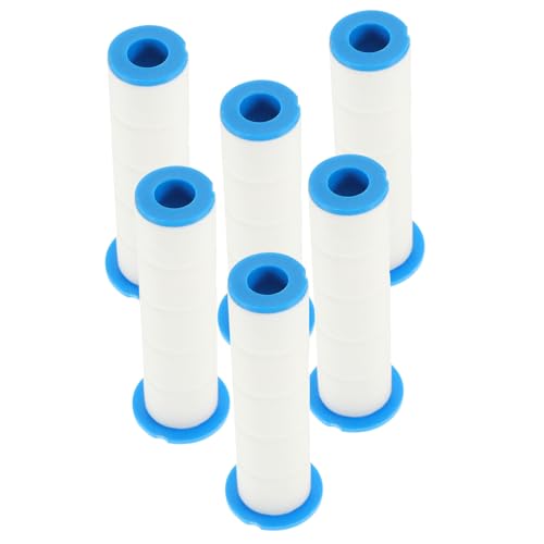 Yardenfun 6 Stück Duschkopf Filter Ersatzfilter PP Baumwollkern Wasserfilter Dusche mit Partikelfilter Kompatibel für Regenduschkopf Einfache für Sauberes Klares Wasser Wassersparend von Yardenfun