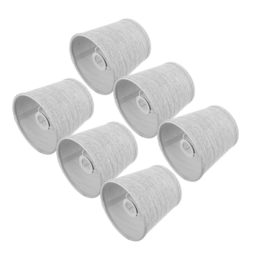 Yardenfun 6 Stück Kleine Lampenschirme aus Leinenstoff Zylindrische Lampenschirme mit Universeller Passform Blendfreies Weiches Licht für Steh Tisch und Pendelleuchten im Schlafzimmer und Yardenfun 6 Stück Kleine Lampenschirme aus Leinenstoff Zylindrische Lampenschirme mit Universeller Passform Blendfreies Weiches Licht für Steh Tisch und Pendelleuchten im Schlafzimmer und von Yardenfun