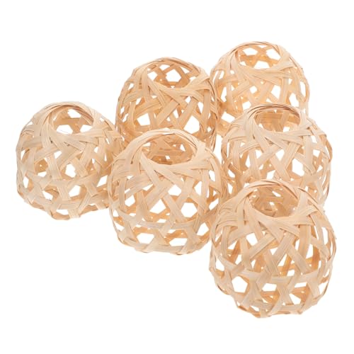 Yardenfun 6 Stück Mini Geflochtene Lampenschirme Lampenabdeckung Hängende Laternen Dekorative Lichtkäfige Für Wohnzimmer Schlafzimmer Umweltfreundlich Yardenfun 6 Stück Mini Geflochtene Lampenschirme Lampenabdeckung Hängende Laternen Dekorative Lichtkäfige Für Wohnzimmer Schlafzimmer Umweltfreundlich von Yardenfun