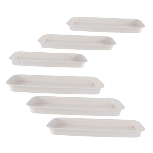 Yardenfun 6stücke Rechteckige Pflanzen-tropfschalen Aus Kunststoff Zum Auffangen Von Wasser Für Blumentöpfe Geeignet Für Drinnen Und Draußen Beige Yardenfun 6stücke Rechteckige Pflanzen-tropfschalen Aus Kunststoff Zum Auffangen Von Wasser Für Blumentöpfe Geeignet Für Drinnen Und Draußen Beige von Yardenfun