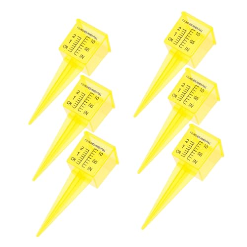 Yardenfun 6 Stück Regenmesser für Garten und Balkon Wetterfester Transparenter Regenmessbecher Präzises Messinstrument für Außenbereich Einfach Ablesbar Handlich und Langlebig Yardenfun 6 Stück Regenmesser für Garten und Balkon Wetterfester Transparenter Regenmessbecher Präzises Messinstrument für Außenbereich Einfach Ablesbar Handlich und Langlebig von Yardenfun