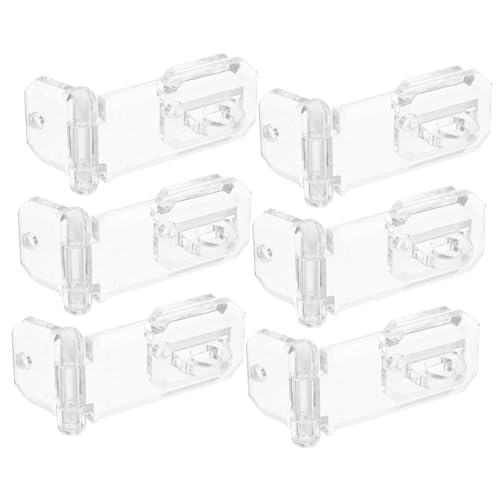 Yardenfun 6 Stück Teiliges Transparentes Acryl-scharnier mit Schnappverschluss Leichter Kratzfester Verschluss für Schmuckkästen und Vitrinen Sichere Montage Tragbar und Langlebig Yardenfun 6 Stück Teiliges Transparentes Acryl-scharnier mit Schnappverschluss Leichter Kratzfester Verschluss für Schmuckkästen und Vitrinen Sichere Montage Tragbar und Langlebig von Yardenfun
