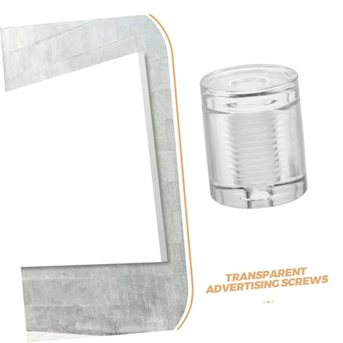 Yardenfun 6 Stück Transparente Werbetafelschrauben aus Robustem Material Unsichtbare Wandbefestigung für Bilderrahmen und Möbel Einfache Montage ohne Werkzeug Geeignet für Verschiedene Yardenfun 6 Stück Transparente Werbetafelschrauben aus Robustem Material Unsichtbare Wandbefestigung für Bilderrahmen und Möbel Einfache Montage ohne Werkzeug Geeignet für Verschiedene von Yardenfun