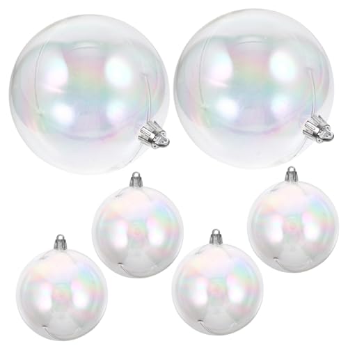 Yardenfun 6stücke Hängende Weihnachtskugel Ornamente Schillernde Ball Dekorationen Für Weihnachtsbaum Und Weihnachtsdeko von Yardenfun