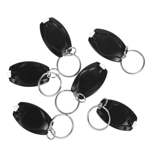 Yardenfun 6pcs Keychain Taschenlampe Schlüsselring Multi-funktionale Tragbare Camping Licht Schwarz Farbe von Yardenfun