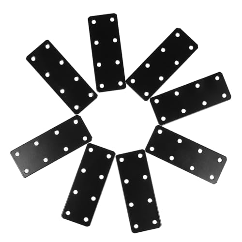 Yardenfun 8 Stück Teiliges Flache Gerade mit Versenkten Schraublöchern Stabile Reparaturplatten für Möbel Schränke Fenster und Holzverbindungen Schwarz Yardenfun 8 Stück Teiliges Flache Gerade mit Versenkten Schraublöchern Stabile Reparaturplatten für Möbel Schränke Fenster und Holzverbindungen Schwarz von Yardenfun