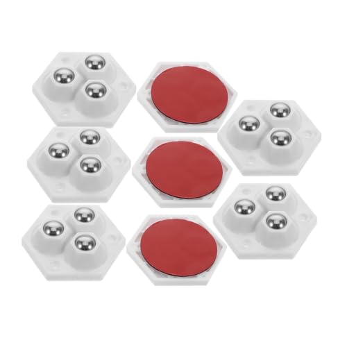 Yardenfun 8 Stück Teiliges Selbstklebende Mini lenkrollen Drehbar für Mülltonnen Aufbewahrungsboxen Kleine Möbel und Küchengeräte Glatte für Einfache Handhabung und Platzsparende Anwendung von Yardenfun