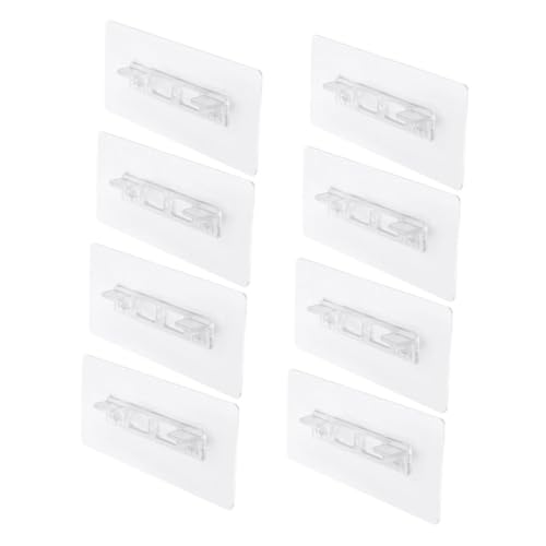 Yardenfun 8 Stück Teiliges Selbstklebende Regalhalterungen Extra Stark Langlebig ohne Bohren für Schränke Kleiderschränke Bücherregale Stilvolle Einlegebodenhalter Robuste Träger von Yardenfun