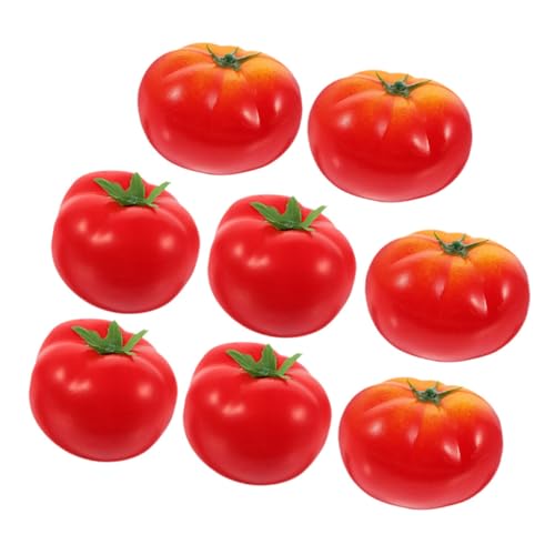 Yardenfun 8st Nachahmung Tomate Künstlicher Schaumgemüse Realistisches Gemüse Mini-künstliche Tomaten Realistische Tomaten Plastiktomaten Schaumstoff Gefälschtes Gemüse Kleinkind Obst von Yardenfun