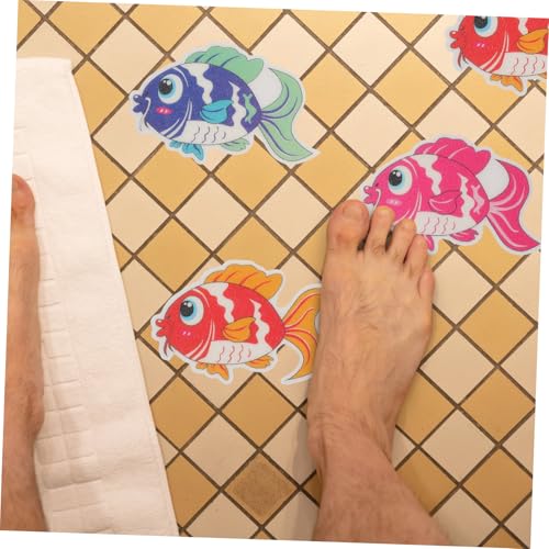 Yardenfun 9 Stück Teiliges Rutsch Sticker für Badewanne Bunte Peva Badewannenaufkleber mit Erhöhtem Reibungsdesign Wasserfest und Abnehmbar Geeignet für Glatte Oberflächen in Bad Küche Pool von Yardenfun