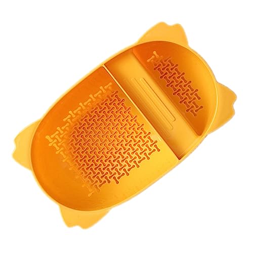Yardenfun Abflusskorb Spülbeckensieb Korb Abtropfgestell Spülbecken Abflusssieb Waschkorb Kleinspüle Trockenkorb Küchenkorb Filter Küchenspüle Lebensmittelwaschkorb Körbe Kunststoff Gelb von Yardenfun