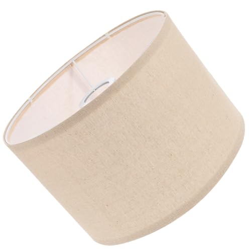 Yardenfun Abnehmbarer Kleiner Lampenschirm aus Leinen Eckig für Tischlampe Kronleuchter und Wandleuchte mit Weichem Licht Strapazierfähig Beige Vielseitig Einsetzbar Harmonische von Yardenfun