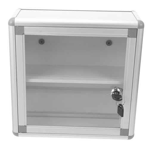 Yardenfun Abschließbarer Medikamentenkoffer aus Aluminiumlegierung Mehrschichtiger Wandschrank für Zuhause und Büro Große Kapazität Wasserabweisend Tragbar Praktische von Yardenfun