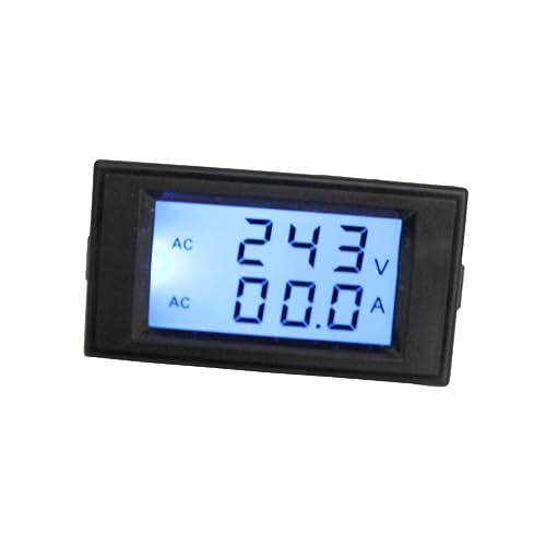 Yardenfun Ac LCD Digital Display Voltmeter Amperemeter Hochpräzises Messgerät für Spannung und Strom zur Überwachung von Geräten von Yardenfun