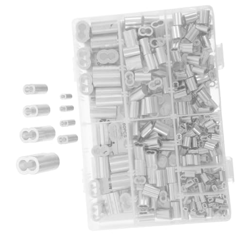 Yardenfun Aluminiumdrahtseil Chuck Edelstahl-Aluminium-Hülse Kabelseilklemmen Drahtseilklemmen, Kabelklemmen Klemmen für Kabel Klemmen für Drahtkabel Stahlseil-Kabelklemme Silber Yardenfun Aluminiumdrahtseil Chuck Edelstahl-Aluminium-Hülse Kabelseilklemmen Drahtseilklemmen, Kabelklemmen Klemmen für Kabel Klemmen für Drahtkabel Stahlseil-Kabelklemme Silber von Yardenfun