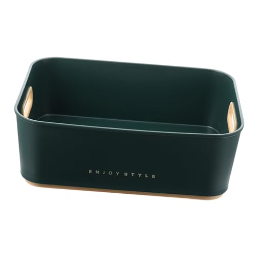 Yardenfun Aufbewahrungskorb Grün Kompakt Leichter Kunststoff Multifunktional für Badezimmer Schminke Desktop Organizer Küchenbedarf Yardenfun Aufbewahrungskorb Grün Kompakt Leichter Kunststoff Multifunktional für Badezimmer Schminke Desktop Organizer Küchenbedarf von Yardenfun