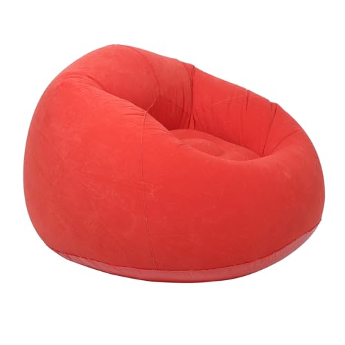 Yardenfun Aufblasbares Wasserdichtes Outdoor-Sofa mit Einzigartiger Relax-Funktion Faltbarer Tragbarer Aufblasbarer Sessel für Camping Garten Wohnzimmer Erwachsene Pink von Yardenfun