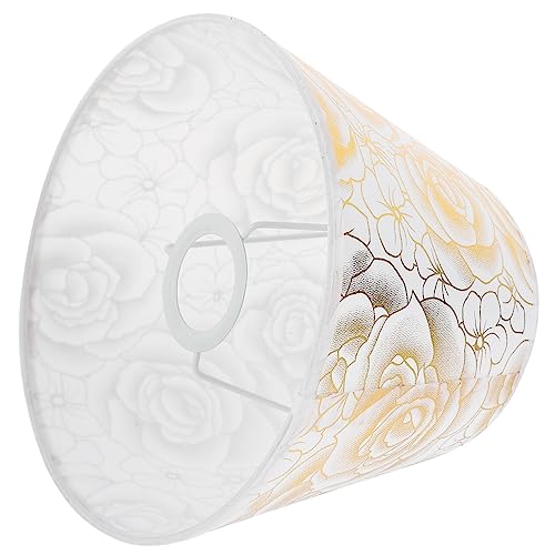 Yardenfun Blumenmuster Lampenschirm für Tischlampe Silberne PVC Lampe mit Dekorativem Design Lichtzubehör für Wohnzimmer und Schlafzimmer Einfache Installation und Warmes Licht Yardenfun Blumenmuster Lampenschirm für Tischlampe Silberne PVC Lampe mit Dekorativem Design Lichtzubehör für Wohnzimmer und Schlafzimmer Einfache Installation und Warmes Licht von Yardenfun