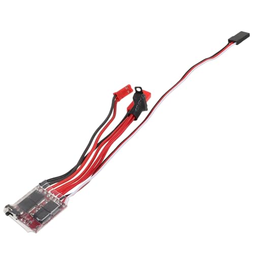 Yardenfun Bürstenloser Elektronischer Drehzahlregler mit Bremsfunktion für Rc Modelle Kleiner Controller für Ferngesteuerte Autos und Boote Hohe Stabilität Verstellbare Geschwindigkeit von Yardenfun