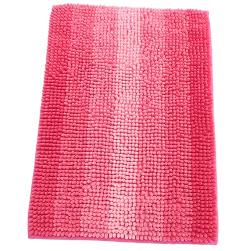 Yardenfun Chenille Badematte Rutschfester Saugfähiger Badezimmerteppich Waschbar Badvorleger für Dusche und Wc Vorleger Langlebige Weiche Bodenmatte in Rosa Yardenfun Chenille Badematte Rutschfester Saugfähiger Badezimmerteppich Waschbar Badvorleger für Dusche und Wc Vorleger Langlebige Weiche Bodenmatte in Rosa von Yardenfun