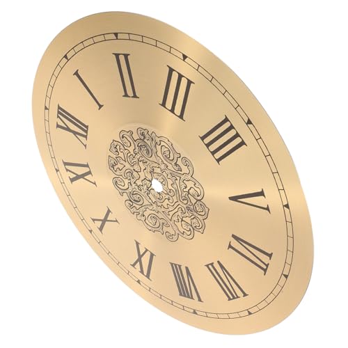 Yardenfun DIY Uhr Aluminium Austauschbares für Goldfarbene Römische Ziffern für Uhrenprojekte von Yardenfun