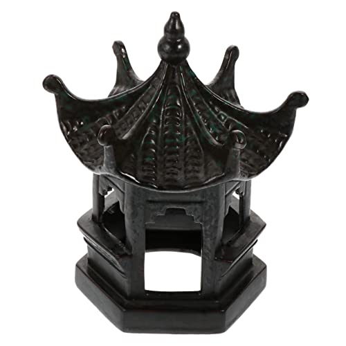 Yardenfun Sechseck Pavillon Dekoration Aus Keramik Sechseck Pavillon Verzierung Ornament Für Landschaftsgestaltung Mini Garten Decor von Yardenfun