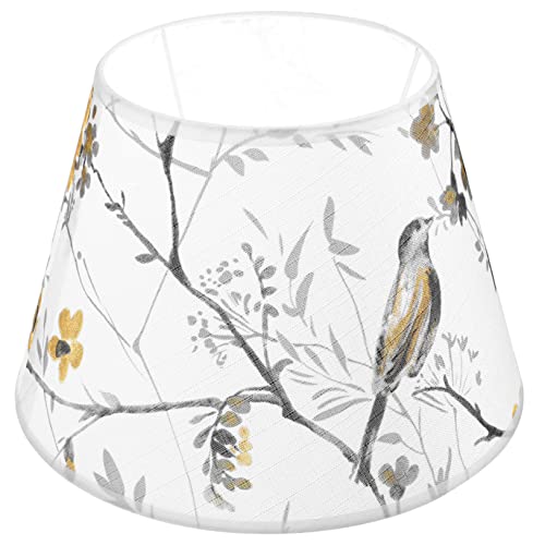 Yardenfun E27 Stoff Lampenschirm Für Schreibtisch Licht Floral Muster Dekorative Lampe Licht Einfach Installieren von Yardenfun