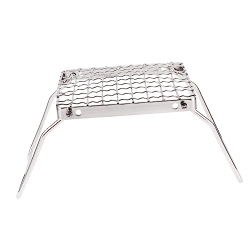 Yardenfun Edelstahl Barbecue Grill Rack Klappbar Tragbares Outdoor Camping Grillrost Rostfrei Lebensmittelecht für Holzkohlegrill und Picknick Einfach zu Reinigen und Robust von Yardenfun