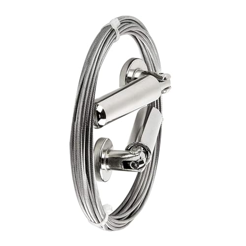 Yardenfun Edelstahl Gardinen drahtseil Rostfrei Vielseitig als Vorhanghalter Wäscheleine und Bilderhänger Modernes Minimalistisches Design Wetterfest für Innen Außenbereich Geeignet Yardenfun Edelstahl Gardinen drahtseil Rostfrei Vielseitig als Vorhanghalter Wäscheleine und Bilderhänger Modernes Minimalistisches Design Wetterfest für Innen Außenbereich Geeignet von Yardenfun