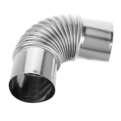 Yardenfun Edelstahl Ofenrohr Bogen Hitzeschutz Edelstahl Schornstein Rohrbogen Feuerfester Kamin Ofenrohr Adapter Für Indoor Kaminrohr Verlängerung Zubehör von Yardenfun