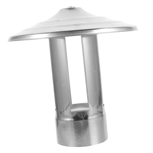 Yardenfun Edelstahl Schornstein Regenhaube Robust Langlebig Kamin Dachabdeckung Schornsteinabdeckung Wetterfest Hitzebeständig Einfache Installation für Sichere Rauchableitung von Yardenfun