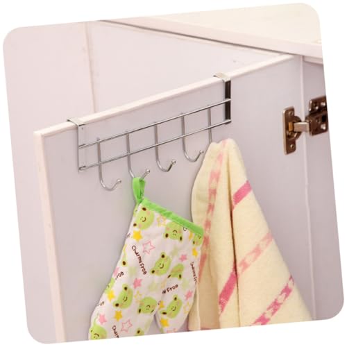 Yardenfun Edelstahl Türhaken Verstärktes Breites Horizontales Tür Garderobenhaken Rostfrei für Küche Bad Schlafzimmer zum Platzsparenden Aufhängen von Kleidung Handtüchern und Utensilien von Yardenfun