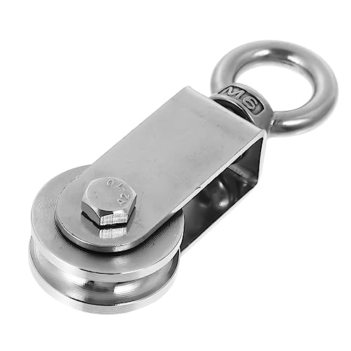 Yardenfun Edelstahl Umlenkrolle mit U förmigem Ring Rostfrei Hohe Tragkraft Geräuschlos Laufend Geeignet für Drahtseil Seilzuganwendungen Praktische Seilrolle für Fitness und Forstgebrauch Yardenfun Edelstahl Umlenkrolle mit U förmigem Ring Rostfrei Hohe Tragkraft Geräuschlos Laufend Geeignet für Drahtseil Seilzuganwendungen Praktische Seilrolle für Fitness und Forstgebrauch von Yardenfun