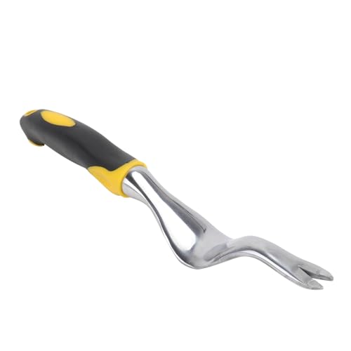 Yardenfun Ergonomischer Hand unkrautstecher mit Gummigriff Gebogenem Aluminium werkzeugkopf zur Mühelosen Wurzelentfernung im Garten Leicht und Robust für Rasenflächen Beete und Yardenfun Ergonomischer Hand unkrautstecher mit Gummigriff Gebogenem Aluminium werkzeugkopf zur Mühelosen Wurzelentfernung im Garten Leicht und Robust für Rasenflächen Beete und von Yardenfun