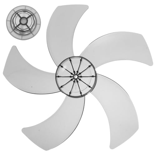 Yardenfun Ersatz Lüfterblatt Standventilator Transparent Schwarz Kunststoff Fanblätter Reparaturteil für Bodenventilator Tischventilator Langlebig Hitzebeständig von Yardenfun