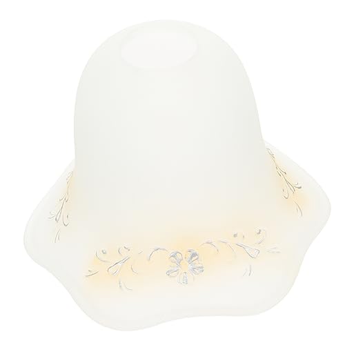 Yardenfun Europäischer Lampenschirm Deckenleuchte Weiß Dekorativer Lampenschirm Staubschutz Stilvolle Beleuchtung Wohnzimmer Schlafzimmer Badezimmer von Yardenfun