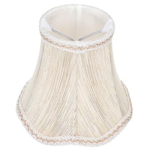 Yardenfun Europäischer Stoff Lampenschirm Wellenmuster Dekorative Lampenhülle für Hängelampe Stehlampe und Deckenleuchte Modernes Design für Wohnzimmer und Schlafzimmer Einfache Montage von Yardenfun