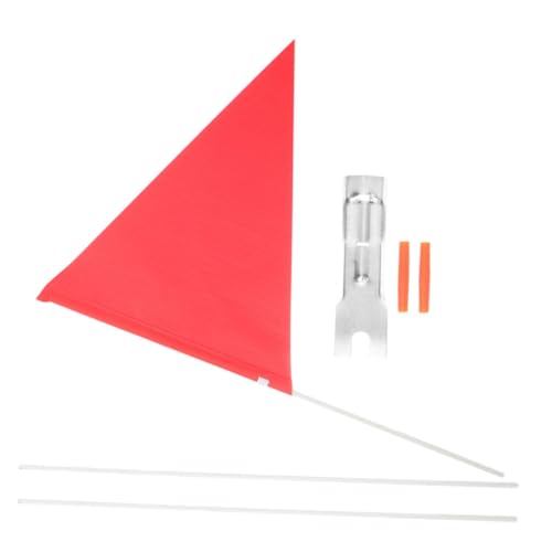 Yardenfun Fahrradsicherheitsflagge mit Robustem Fiberglas fahnenmast Dreieckige Kinderfahrradfahne Reflektierend Leicht und Langlebig Geeignet für Fahrrad Motorrad Roller und Dreirad von Yardenfun