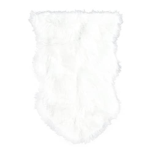 Yardenfun Faux Fur Teppich für Schlafzimmer Flauschiger Wohnbereich Teppich Waschbare Weiche Geformte Matte für Gemütliche Wohnzimmer für Fensterbänke und Dekoration von Yardenfun