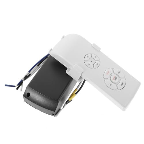 Yardenfun Fernbedienungsset Deckenventilator mit Lichtsteuerung Kabelloser Timer Stunden Stoßfestes Material Langlebig Geeignet für Zuhause Hotel Büro Einfache Bedienung Robustes Design von Yardenfun