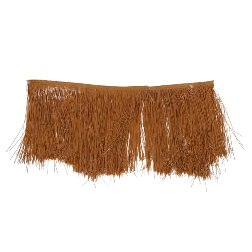 Yardenfun Feuerfestes Künstliches Strohdach Pe simuliertes Reetdach Lebensecht UV beständig für Garten Pavillon Terrassendekoration von Yardenfun