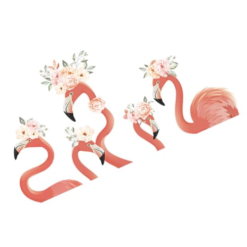 Yardenfun Flamingo Wandtattoo Selbstklebend PVC Umweltfreundlich Abnehmbar Dekorativ für Wohnzimmer Schlafzimmer Küche Badezimmer Rote Flamingo Wandaufkleber zur Zimmerdekoration von Yardenfun