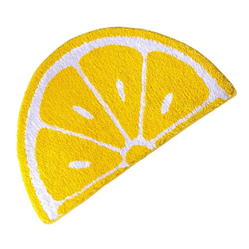 Yardenfun Fußmatte für Innenbereiche rutschfest und Saugfähig für Wohnzimmer und Schlafzimmer Dekorativer aus Dickem Material Limonen Design von Yardenfun