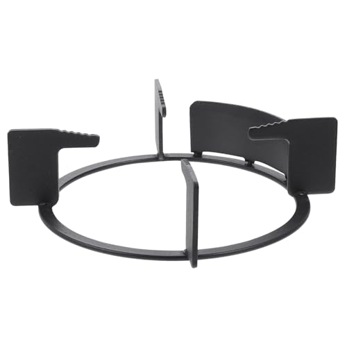 Yardenfun Gasherd Halterung Metall Halbrunder Windschutz Rack für Gasherd Rutschfeste Unterstützung für Töpfe und Woks Einfache Installation von Yardenfun