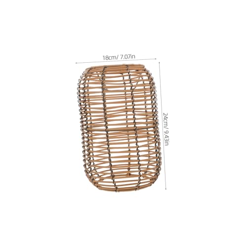 Yardenfun Großer Hängender Lampenschirm aus Künstlichem Rattan Minimalistisches Design Handgefertigt Warme Beleuchtung Einfache Montage für Esszimmer und Wohnbereiche im Landhausstil Yardenfun Großer Hängender Lampenschirm aus Künstlichem Rattan Minimalistisches Design Handgefertigt Warme Beleuchtung Einfache Montage für Esszimmer und Wohnbereiche im Landhausstil von Yardenfun