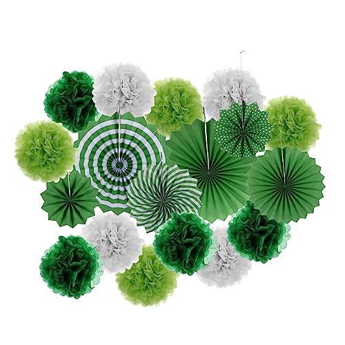 Yardenfun Hängende Papierblumen Dekoration DIY Papierfächer für Party Hochzeit und Geburtstagsfeiern Faltbare und Teleskopierbare Deko für Foto Requisiten und Festlichkeiten von Yardenfun